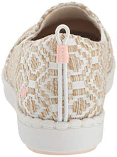 Load image into Gallery viewer, Clarks Women's Step Glow Slip Loafer Flat, Natural/White Weave, 070 M US