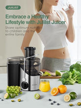 Load image into Gallery viewer, Juicer Machines, 600W Juicer Extractor with 3" Wide Mouth, Max Power 1200W, for Vegetable and Fruit with 3-Speed Setting, Easy to Clean