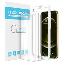 Load image into Gallery viewer, Maxboost Screen Protector Compatible with iPhone 12 Pro Max Screen Protector - 3 Pack, Tempered Glass Film for Apple iPhone 12 pro max 6.7-inch 2020 (w/Alignment Case Tool included)