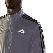 Load image into Gallery viewer, adidas Men's Standard Marathon Jacket 3-Stripes, White/Black, X-Large