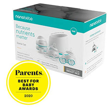 Load image into Gallery viewer, Nanobebe Baby Bottles Breastmilk Starter Set, Anti Colic Newborn Bottle Protects Breast Milk Nutrients, Breastfed Baby Bottles Set Includes Bottle Warmer (ttpm Award Winner)