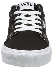 Load image into Gallery viewer, Vans Men's Seldan Sneaker, Black Canvas Black White 187, 11