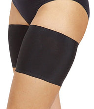 Load image into Gallery viewer, Bandelettes Original Patented Elastic Anti-Chafing Thigh Bands. Prevent Thigh Chafing - Black Unisex, 6" Size A (Small)