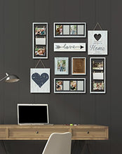 Load image into Gallery viewer, Gallery Perfect 17FW1938 Rustic Collage Gallery Wall Kit Picture Frame Set, Multi Size - 4" x 6", 5" x 7", White, 9 Piece
