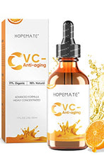 Load image into Gallery viewer, Hopemate Natural Facial Vitamin C Serum with Hyaluronic Acid& Vit E, New Skin Treatment Formula, Organic Anti Wrinkle Reducer, Natural Anti Aging Moisturizer, Dark Circles, Scar, Sun Damage Corrector,