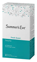 Load image into Gallery viewer, Summer's Eve Douche, Fresh Scent, pH Balanced, Dermatologist & Gynecologist Tested, 2 Count per pack, 9 Fl Oz
