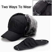 Load image into Gallery viewer, Outdoor Cycling Cold-Proof Ear Warm Cap Thickened Ear Winter Warmer Hat (Black)