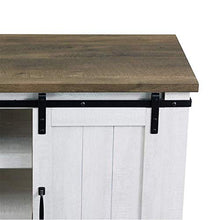 Load image into Gallery viewer, RICHSEAT Modern Farmhouse Wood TV Stand for TVs up to 60 Inch, Home Living Room Storage Table TV Stands Cabinet Doors and Shelves Entertainment Center, Stone Grey