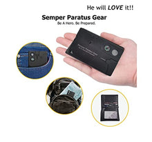 Load image into Gallery viewer, Semper Paratus Gear Gifts for men Pocket MultiTool Card Gadgets for Men - 10 in 1 Credit Card Tactical Multi Tool for everyday use - Home Work or Outdoors - Be a hero. Be prepared. Guy Stuff (3 Pack)