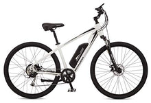 Load image into Gallery viewer, Schwinn Voyageur Electric Bike, Hub-Drive, Large Step-Through Frame, White