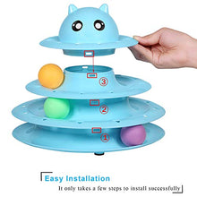 Load image into Gallery viewer, UPSKY Cat Toy Roller Cat Toys 3 Level Towers Tracks Roller with Six Colorful Ball Interactive Kitten Fun Mental Physical Exercise Puzzle Toys