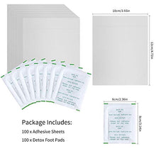 Load image into Gallery viewer, Foot Pads, 100 Foot Pads and 100 Adhesive Sheets for Removing Impurities, Relieve Stress Improve Sleep