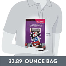 Load image into Gallery viewer, Hershey Dark Chocolate Lovers Dark Chocolate Assortment Snack Size Candy, Individually Wrapped, 32.89 oz Bulk Party Bag