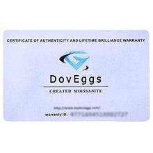 Load image into Gallery viewer, DovEggs Platinum Plated Silver 3ct 9mm G-H-I Color Heart Arrows Cut Moissanite Engagement Ring for Men and Women(8.5)