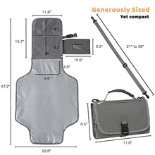 Load image into Gallery viewer, Portable Changing Pad, Waterproof Detachable Travel Changing pad for Newborn Girl Boy, Baby Changing Mat with Wipes Pocket & Shoulder Strap Foldable Diaper Changing pad, Baby Shower Gifts