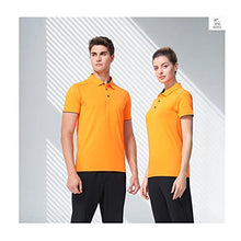 Load image into Gallery viewer, MAXERIA Dry Fit Polo Shirts for Men Short Sleeve Sport Mens Moisture Wicking Shirts Pique Jersey Stretch Golf Shirts for Men Orange