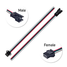 Load image into Gallery viewer, BTF-LIGHTING 20 Pairs JST SM 3 Pin Connectors for WS2812B WS2811 WS2812 SK6812 LED Strip Female Male 15cm 22awg Wire