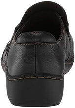 Load image into Gallery viewer, Clarks Women's Cora Poppy Loafer, Black Tumbled, 7.5