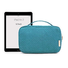 Load image into Gallery viewer, BAGSMART Jewelry Organizer Bag Travel Jewelry Storage Cases for Necklace, Earrings, Rings, Bracelet, Lake Blue