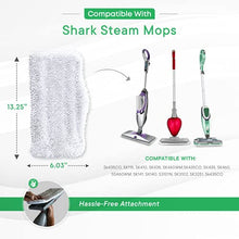 Load image into Gallery viewer, Mop Pads Fit Shark Steam Mop SK Series Compatible Model SK140 SK410 SK460 S1000 S1000A S3101 S3251 SK141 SK3102 SK3251 SK435 SK435CO S3102 S3250 Replacement Flat Microfiber Cloth Steamer Pad 4 Pack