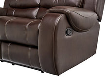 Load image into Gallery viewer, Cambridge Clark Double Reclining Love Seats Living Room Furniture, Brown