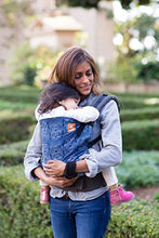 Load image into Gallery viewer, Baby Tula Multi-Position, Ergonomic Baby Carrier, Front and Back Carry for 15 – 45 pounds – Ripple (Blue with White Circles)