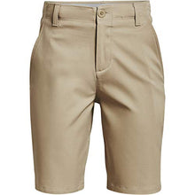 Load image into Gallery viewer, Under Armour Boys' Showdown Shorts , Barley (233)/Halo Gray , Youth Medium