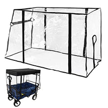 Load image into Gallery viewer, VOONKE Wagon Rain Cover, Push-Pull Wagon Rain Cover Canopy,Folding Wagon Canopy Attachment, Suitable for Outdoor Camping Picnic Waterproof Transparent Wagon Cover(Suitable for Half-Folded Wagon)