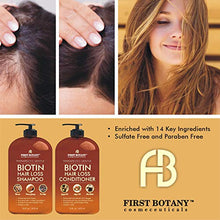 Load image into Gallery viewer, Hair Growth Shampoo Conditioner Set - An Anti Hair Loss Shampoo and Conditioner with 14 DHT blockers to fight Hair Loss For Men and Women, All Hair types, Sulfate Free - 2 x 16 fl oz