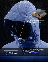 Load image into Gallery viewer, GEMYSE Men's Mountain Waterproof Ski Snow Jacket Winter Windproof Rain Jacket (Black,X-Large)