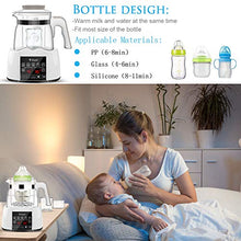Load image into Gallery viewer, Baby Bottle Warmer Steam Sterilizwer, Water Kettle Milk Adjuster Multifunction Bottle Warm Milk Intelligent Thermostat Food Heater, LED Display Heating Adjustment Boiling and Dechlorination