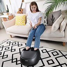 Load image into Gallery viewer, RENPHO Foot Massager Machine with Remote, Upgraded Full Cover Heat, Shiatsu Deep Kneading, Multi-Level Settings, Delivers Relief for Tired Muscles and Plantar Fasciitis, Fits up to US Men Feet Size 12