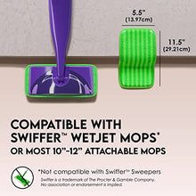 Load image into Gallery viewer, Turbo Mops Reusable Floor Mop Pads - Pack of 2, Machine Washable, 12-inch Microfiber Mop Refills - Compatible with Swiffer Wet Jet - Household Cleaning Tools