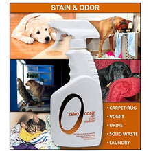 Load image into Gallery viewer, Zero Odor - Pet Stain Remover & Odor Eliminator - Permanently Remove Stain & Odor with Patented Technology Best for Carpet, Furniture, Floors, Pet Bed– Look and Smell Great, 16oz (Over 400 Sprays)