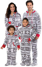 Load image into Gallery viewer, PajamaGram Family Pajamas Matching Sets - Christmas Onesie, Gray, Women, M, 8-10