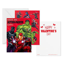 Load image into Gallery viewer, Hallmark Kids Avengers Valentines Day Cards and Stickers Assortment (24 Cards with Envelopes)