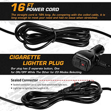 Load image into Gallery viewer, Linkitom 2 in 1 Red/Blue 16 LED Emergency Hazard Warning Strobe Flashing Lights w/Suction Cups for Law Enforcement Car Truck Vehicles Interior Front/Rear Windshield Dash Deck