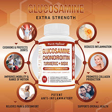 Load image into Gallery viewer, Premium Glucosamine Chondroitin MSM Supplement Tablets w/ Turmeric & Boswellia - Max Strength Joint Pain Relief & Lubrication, Anti-Inflammatory - Glucosamine Sulfate Joint Supplement for Men & Women