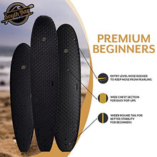 Load image into Gallery viewer, South Bay Board Co. - 7' / 8' / 9' Premium Foam Surfboards - Wax-Free Soft-Top Surfboards - Best Beginner Surfboards for Kids & Adults – Fins & Leash Included - Patented Heat Damage Prevention System