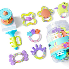 Load image into Gallery viewer, iPlay iLearn Baby Rattles Set, Infants Teething Play Toys, Babies Chewing Silicone Teether, Shaker, Grab, Development Educational Musical Gift Set for 4, 5, 6, 9, 12, 18 Month Old, Newborn, Boy, Girl