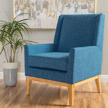 Load image into Gallery viewer, Christopher Knight Home Aurla Fabric Accent Chair, Muted Blue