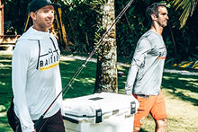 Load image into Gallery viewer, Baitium Fishing Shirts for Men Hooded Long Sleeve UV Sun Protective T- Shirt Tee - Quick Dry Breathable Lightweight Dri Fit Gear (White, Large)