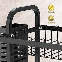 Load image into Gallery viewer, Dish Drying Rack, Swedecor 2 Tier Rust-Resistant Dish Rack Small Dishes Drainer with Drain Board Tray, Glass Holder and Utensil Holder for Kitchen Counter, Black