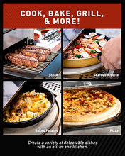 Load image into Gallery viewer, Capt’n Cook Ovenplus Salamander Grill - All in One Portable Gas Grill, Oven, and Stove with Pizza Stone, Cutter, and Peel, Stainless Steel Double Cooking Design Saves Time, Effort, Clean-Up and Money
