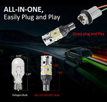 Load image into Gallery viewer, LASFIT 921 912 LED Bulb Canbus Ready T15 Error Free LED Backup Reverse Light Easy Installed 904 916 917 920 906 W16W 2835 2022 Exterior Replacement Upgraded Version 6000k White (2 Pack)