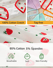 Load image into Gallery viewer, INNERSY Girls Underwear Cotton Training Shorts Comfortable Breathable Panties 5 Pack (10-12 Years, 5B Strawberry/Orange/Colors Prints)