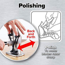 Load image into Gallery viewer, Professional Knife Sharpener Multipurpose Scissors Knife Sharpeners Manual,Best Kitchen Knife Sharpening with Diamond, Tungsten Steel, Ceramic Stone Non-Slip Base and Ergonomic Design