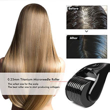 Load image into Gallery viewer, Derma Roller for Hair Growth, Biotin Hair Growth Oil Serum, Hair Scalp Massager Helps absorb Hair Growth Oil Serum, Hair Loss Treatment Kit
