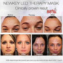 Load image into Gallery viewer, Led Face Mask, NEWKEY Led Light Therapy 7 Color Facial Skin Care Mask - with Clinically Proven Blue & Red Light Treatment Acne Photon Mask - Korea PDT Technology for Acne Reduction/Skin Rejuvenation