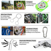 Load image into Gallery viewer, Emergency Survival Kit 37 in 1, Survival Gear Tool Kit SOS Survival Tool Emergency Blanket Tactical Pen Flashlight Pliers Wire Saw for Wilderness Camping Hiking First Aid Survival Kit for Earthquake